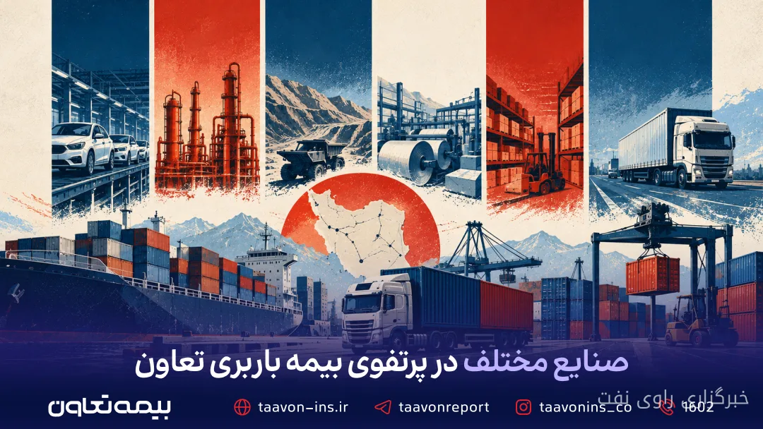 بیمه باربری تعاون پوششدهنده ریسکهای جابهجایی کالا در صنایع مختلف