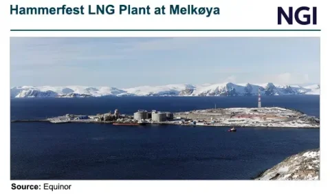 افزایش هزینه پروژه LNG هامرfest نروژ به 2.76 میلیارد دلار توسط Equinor