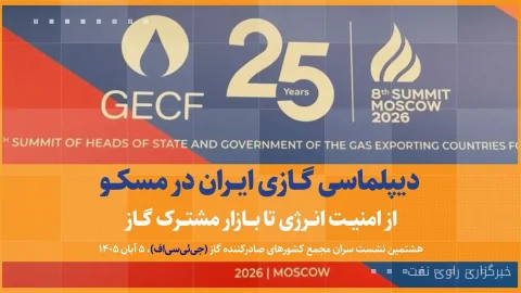 الدبلوماسية الغازية الإيرانية في موسكو مع التركيز على أمن الطاقة وسوق الغاز المشترك
