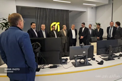 Hamid Bord's visit to the monitoring center of Zarubezhneft Russia