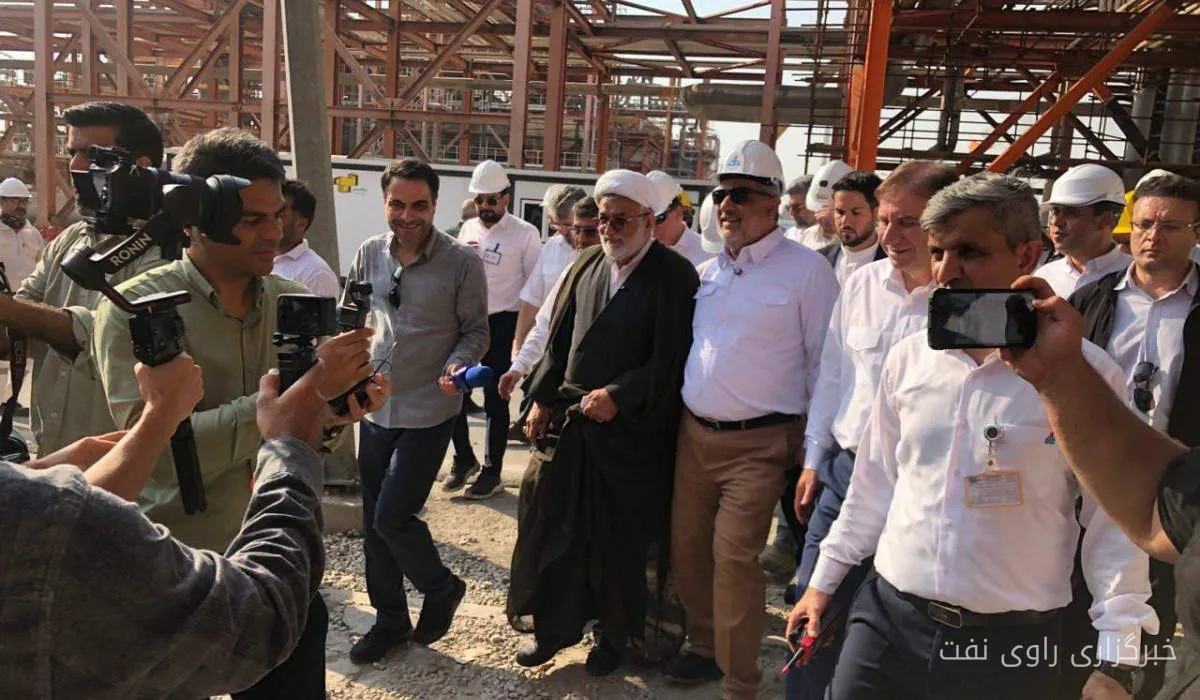 بازدید حمید بورد از پالایشگاه ششم پارس جنوبی
