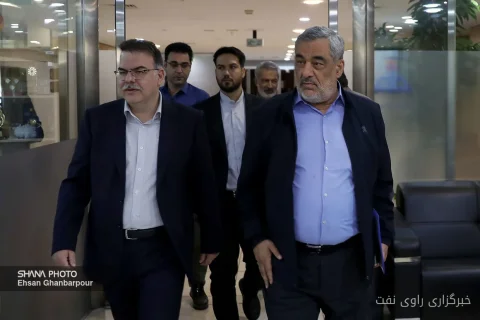 جلسه حمید بورد با مدیران شرکت ملی صنایع پتروشیمی