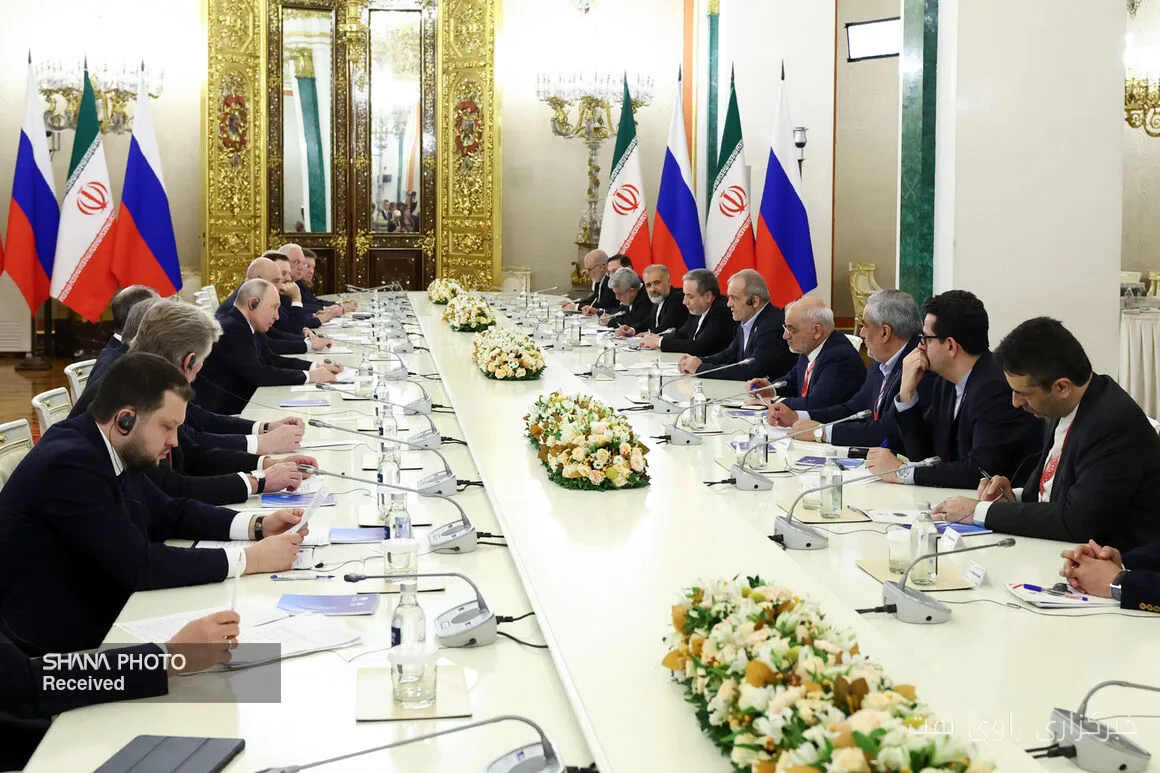 Masoud Pezeshkian and Vladimir Putin Meet in Moscow