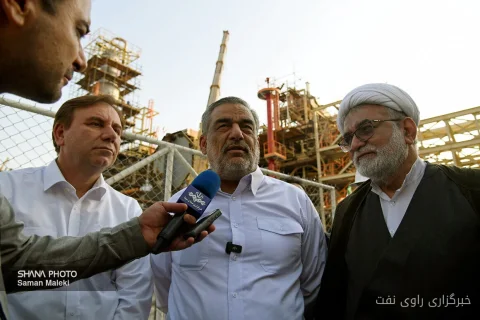 حمید بورد از وضعیت بازسازی پالایشگاه‌های پارس جنوبی گزارش داد