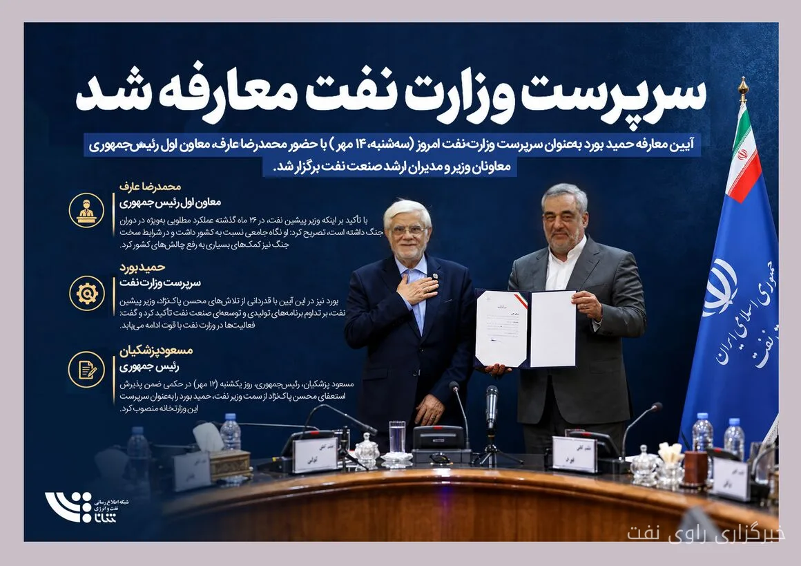 سرپرست جدید وزارت نفت معارفه شد